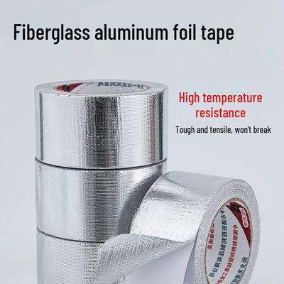 Yalıtım ve Alev Geciktirici Koruma için Kalınlaştırılmış Isıya Dayanıklı Alüminyum Folyo Fiberglas Bant