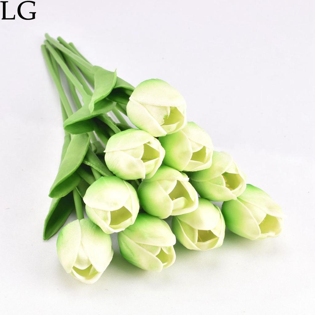 DIY 5pcs Bridal Bouquet Wedding Decoration Home Tulipanes Tulip Fake Flowers Artificial Plant