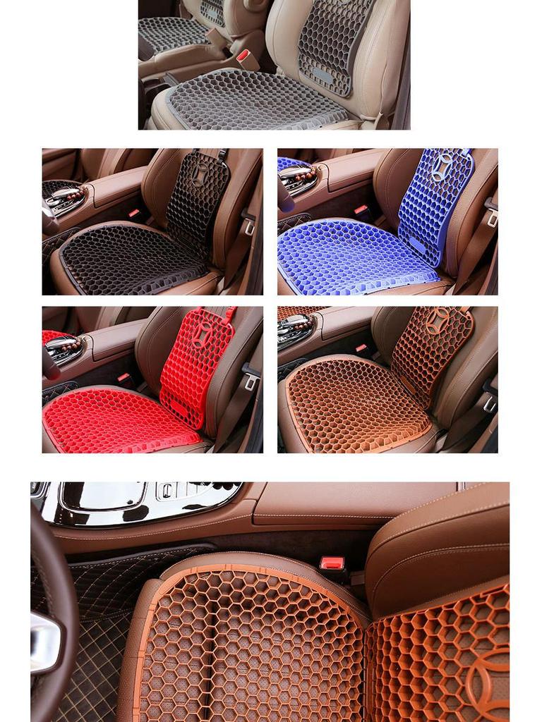 Universal Honeycomb Silicone Seat Cushion for Car, Office, and Sofa - Breathable and Cool for All Seasons