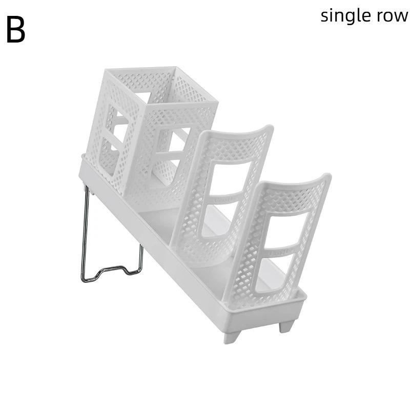 Detachable Multifunctional Disposable Paper Cup Holder Single Double Size Coffee Cup Storage Rack Plastic Ground Mounted Home