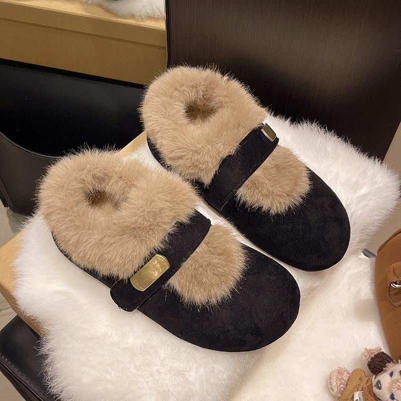 Women's large size soft elastic winter warm cold padded snow boots non-slip wear outdoor leisure sports cotton shoes