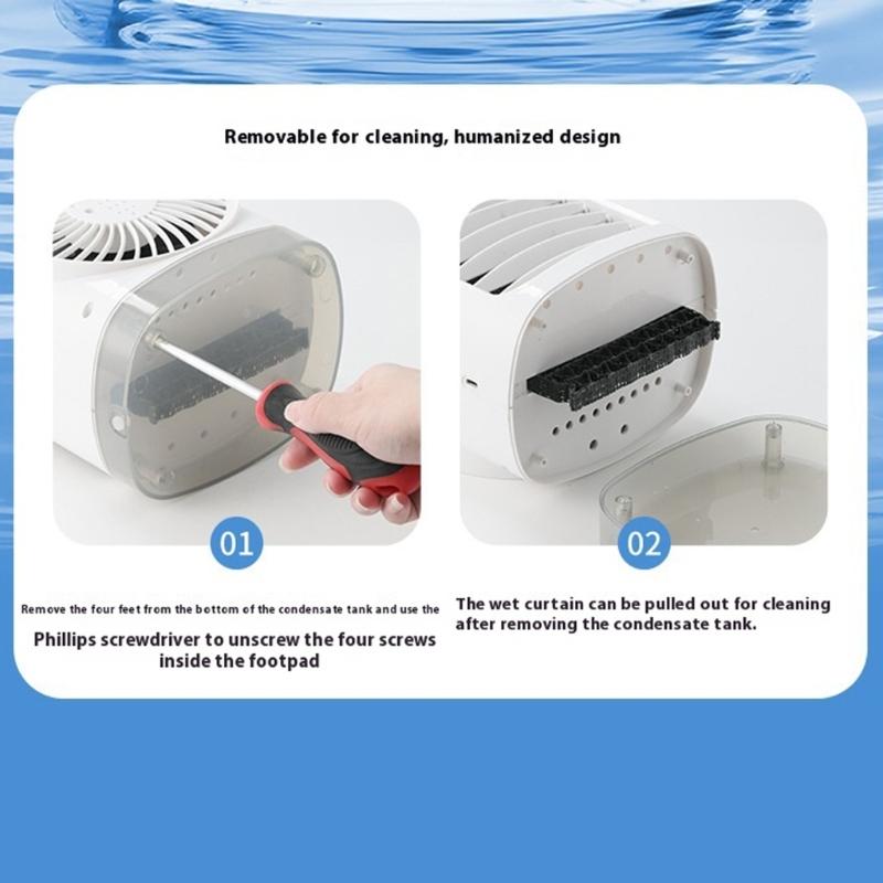 Portable Desktop Air Cooling Fan With 4 Speed Setting Cooling Fan 8h Timer Function For Dormitory Study Office Desk