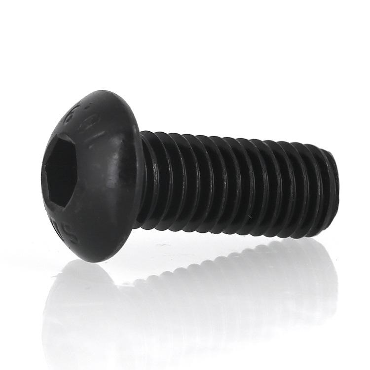 Round Head Hex Socket Bolts | Class 10.9 | Pan Head Machine Screws | Blackened | High Strength | Sizes: M8, M10, M12, M16