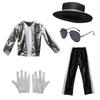 Disfraz Estilo Michael Jackson Años 70 Para Fiestas de Halloween Infantiles Fiestas de Disfraces Celebraciones del Día del Niño y Actuaciones en Escenario