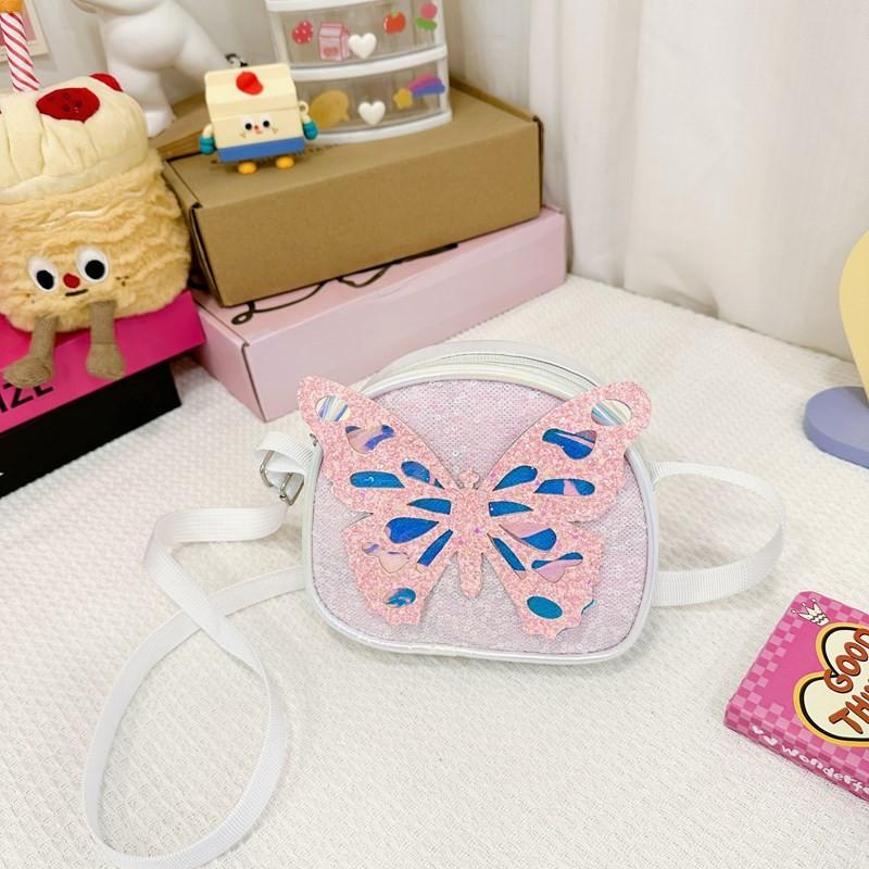 Lightweight Pu Toddler Backpack Charming Sequin Cartoon Bear Bag For Children