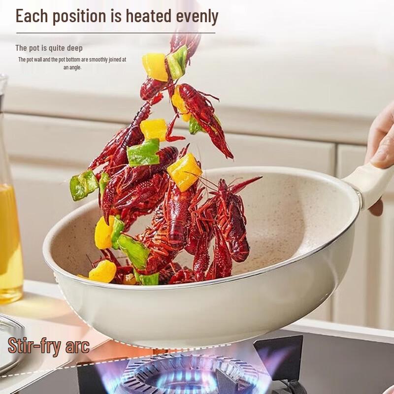 ASD Ceramic Non-stick Stir-fry Pan