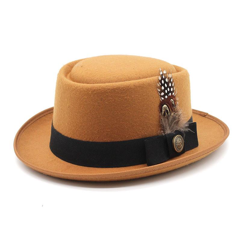 Classic Fedora Hat For Men And Women With Wool Felt Material And Wide Brim For Casual Outdoor Wear