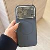 Original Liquid Soft Silicone Matte For Magsafe Magnetic Charge Case For iPhone Air 17 16 15 Pro Max Crystal Lens Protect Cover