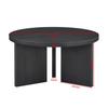 Elegant Round Coffee Table Living Room Table Side Table Coffee Table Round 80CM - Stylish & Space-Saving for Every Room (1 Piece)