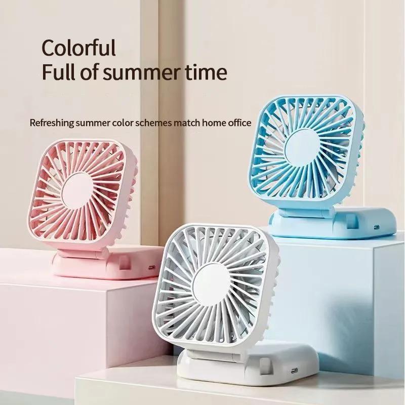 Hanging Neck Fan Portable Folding Turbine USB Rechargeable Mute Multi functional Handheld Mini Air Cooler