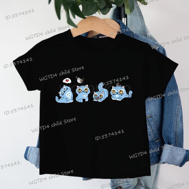 Kpop Demon Hunters Cartoon Tee Shirt Harajuku Cool Kids T-shirts Cotton Summer Tops Saja Boys Outfits Gift Baby Girl Boy Clothes