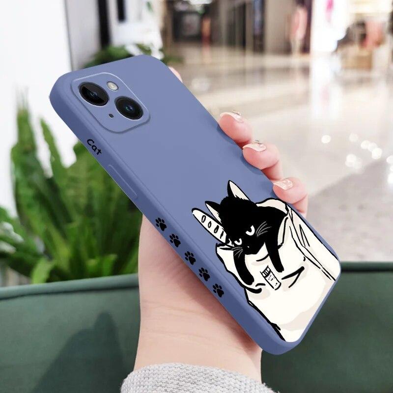 Mode Animation Telefon für Iphone Plus X 11 6 13 Mini 14 7 6 s XR XS 12 Pro 8 Max TPU Silikon Fall Abdeckung