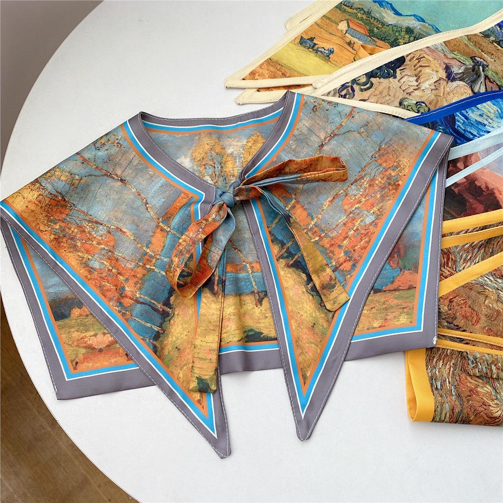 Silk Shawl Scarf: Women's Shoulder Drape for Spring, Summer, Autumn - Versatile Neck Decoration & Protection