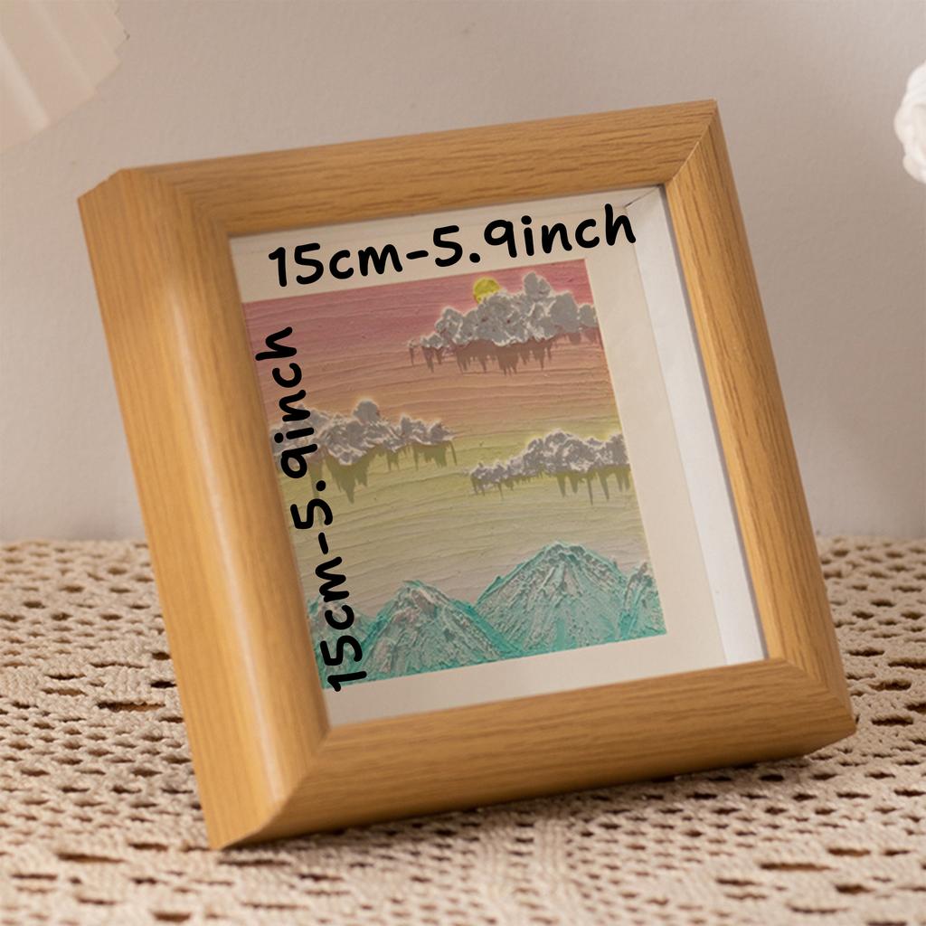 Personalized wooden photo frames, custom photo frame ornaments, simple holiday gifts indoors, commemorate precious memories