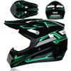 Lightweight Full Face Off-Road Motorcycle Helmet Dirt Bike ATV Trail Riding With Ventilation Clear Visor