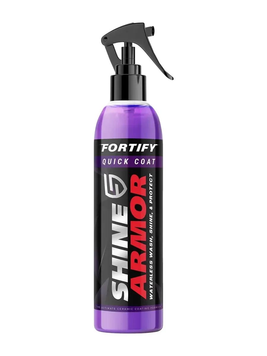 

SHINE ARMOR Керамическое покрытие Fortify Quick Coat Полировальный спрей с воском для автомобиля Waterless Wash Wax Гидрофобное верхнее покрытие Полировальная краска