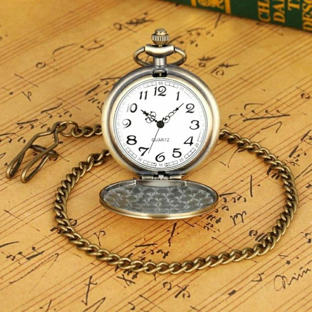 Vintage Pocket Watch Bronze Retro Watch Hot Sale Quartz Watches  Women