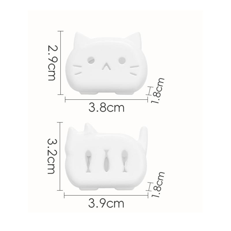 4/8PCS Toothbrush Head Protective Covers Cat Shape Toothbrush Protector Cap for Travel Camping Toothbrush Case Bathroom Supplies