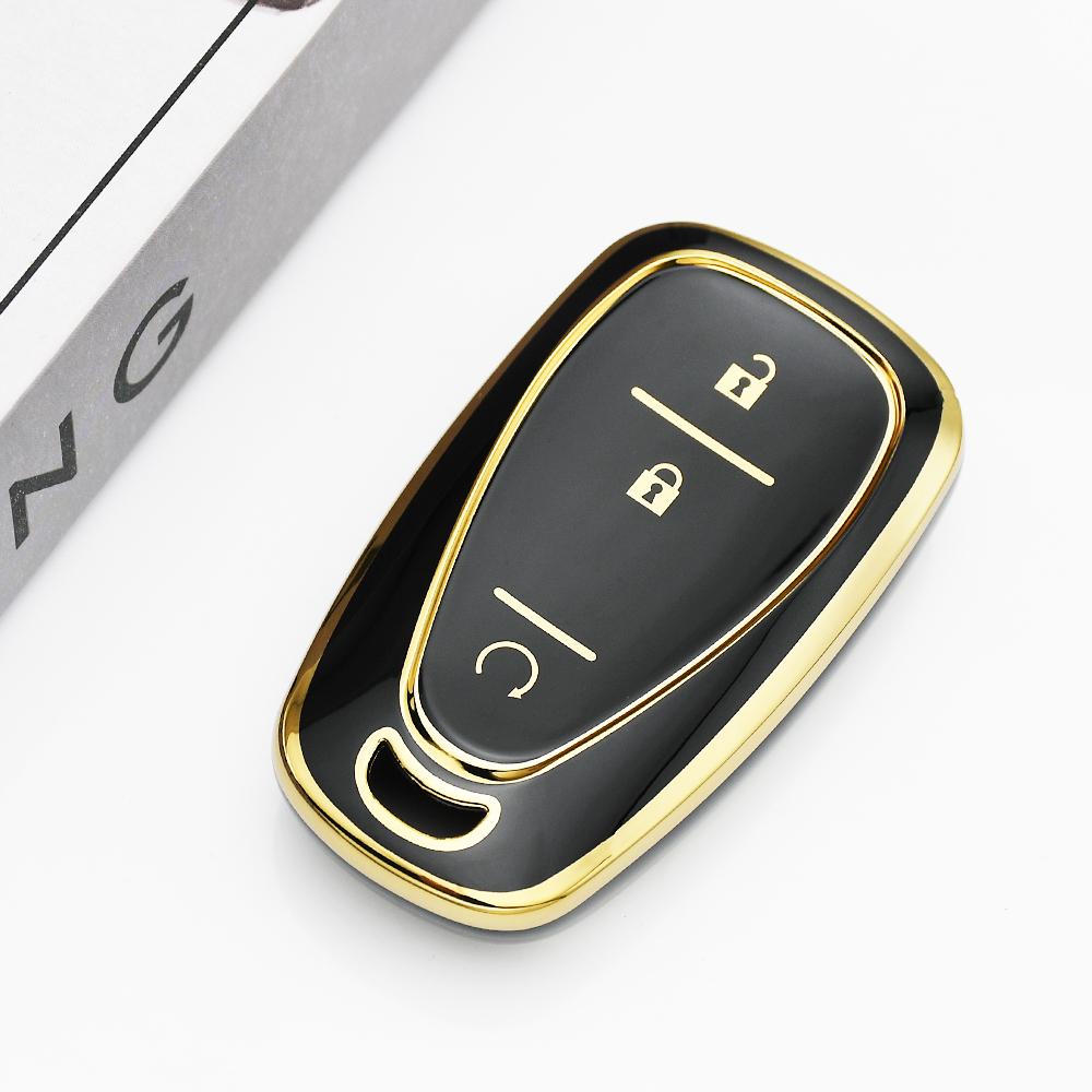 Tpu 3 Buttons Car Key Case Cover Smart Key Shell For Chevrolet Chevy Malibu Camaro Cruze Traverse Spark Equinox Sonic Volt Bolt