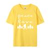 Peace Love Bigfoot Sasquatch Monster TShirts Unisex On Sale Camisa Tops Shirt Cotton Tshirts Free Shippping Clothes