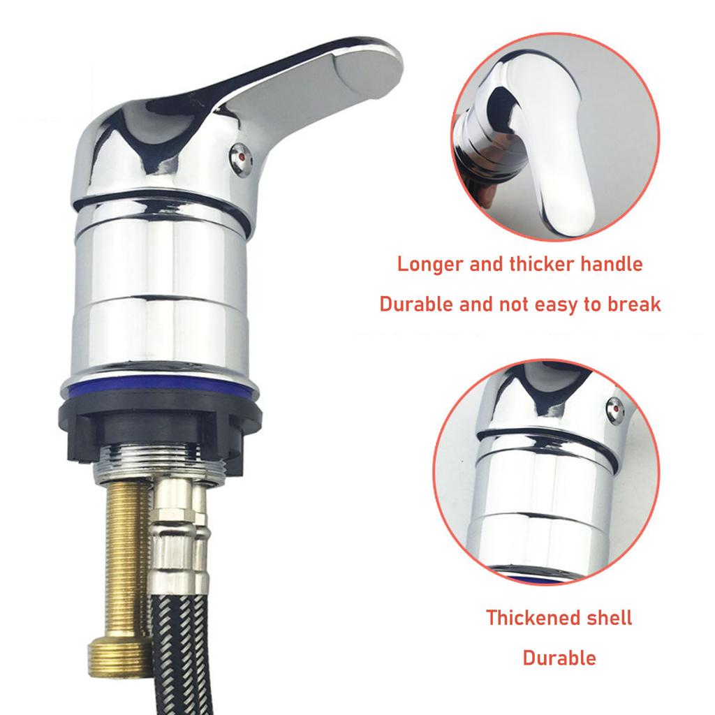 Salon Shampoo Bowl Sink Faucet Sprayer Kit Hot Cold Switch Shampoo Bed Faucet Sprayer with 120cm Hose