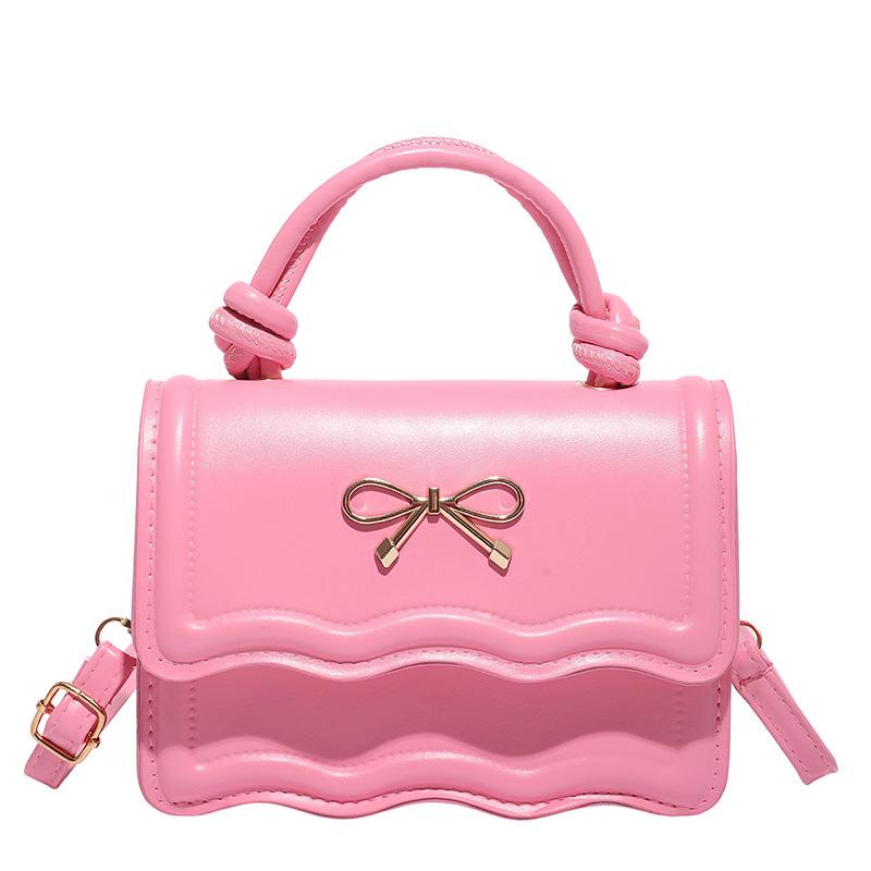 

Fashion trend casual women s personalized shoulder messenger bag summer new texture simple square bag рожевий