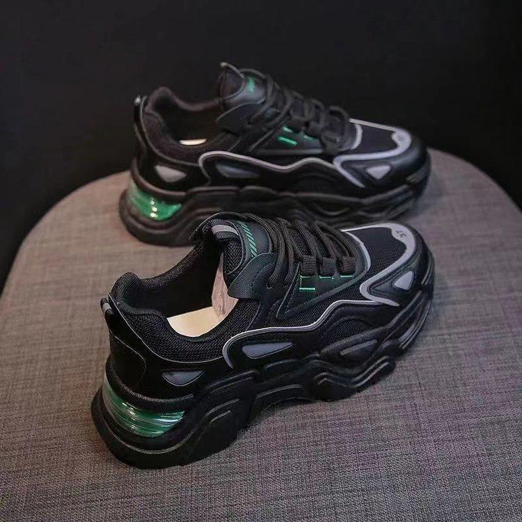 Mesh Dad Shoes Ins Trendy New Autumn Casual Shoes Thick-soled Heightening Sports Shoes