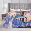 Soft Cozy Throw Blanket Picnic Konata izumi L-Lucky S-Star Blanket  Flannel Bedspread For Sofa Home Print Sofa Bed Cover