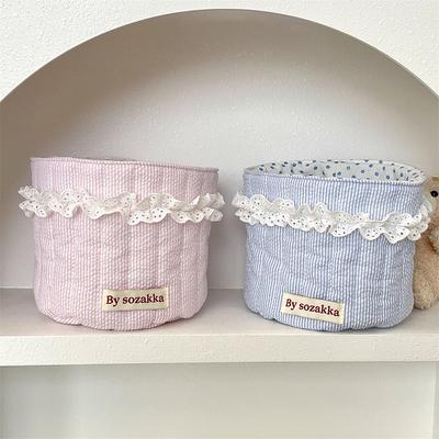 Bolsa Organizadora de Brinquedos para Fraldas de Bebê Bolsa de Armazenamento para Berço Cesto de Armazenamento Multiuso Decoração para Casa