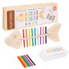 Fishbone Montessori Teaching Aids Fine Movement Training Young Children Color Matching Montessori Kindergarten Early Education Toys