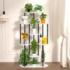 7-Tier Metal and Wood Plant Stand