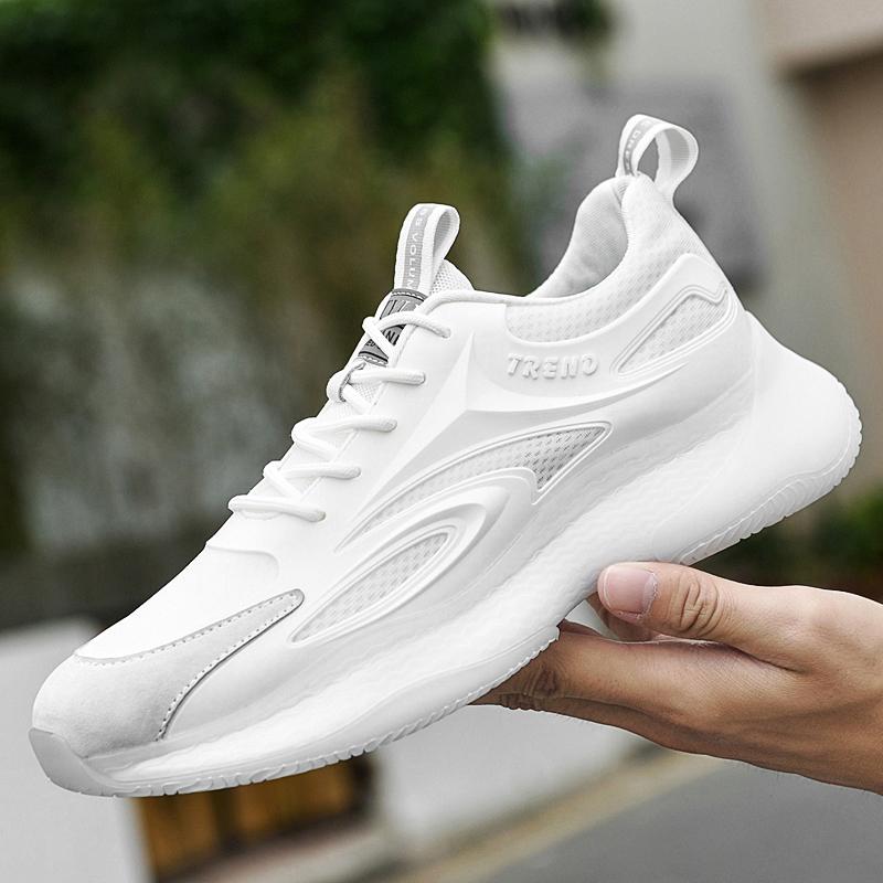 655 Man White Sneakers  Men Elevator Height Increase Insole 7cm  Sports Plus Size 37-43