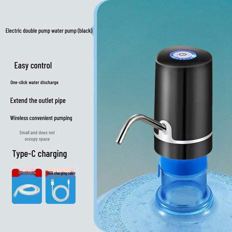 Electric Folding Water Dispenser: Automatic Rechargeable Hand Pump for Bottled Water
