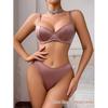 European & American Dusky Pink Push-Up Lingerie Set - Temptation & Desire (Bra Set 25213)