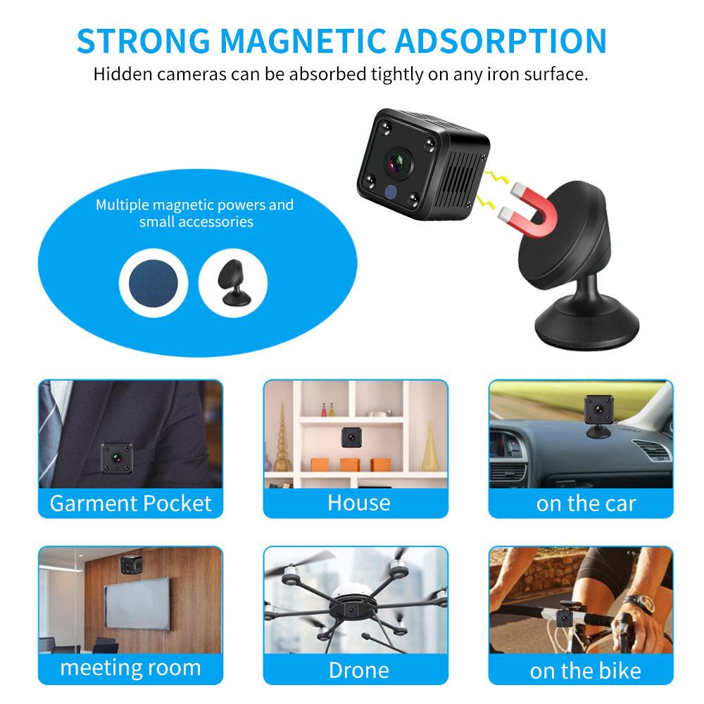 1080P HD WiFi Remote Monitor Camera - Built-in Battery, Night Vision, Smart Home Security