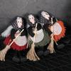 Eerie Apron Witch with Broom Suspended Decoration Chilling Adorment for Halloween Parties and Event Festives Ornament