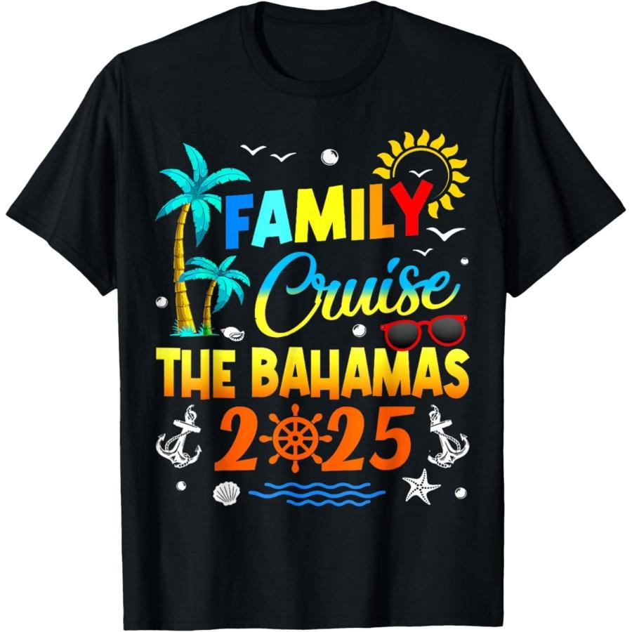 Family Cruise The Bahamas 2025 Summer Matching Vacation T-Shirt XXXXXL чёрный