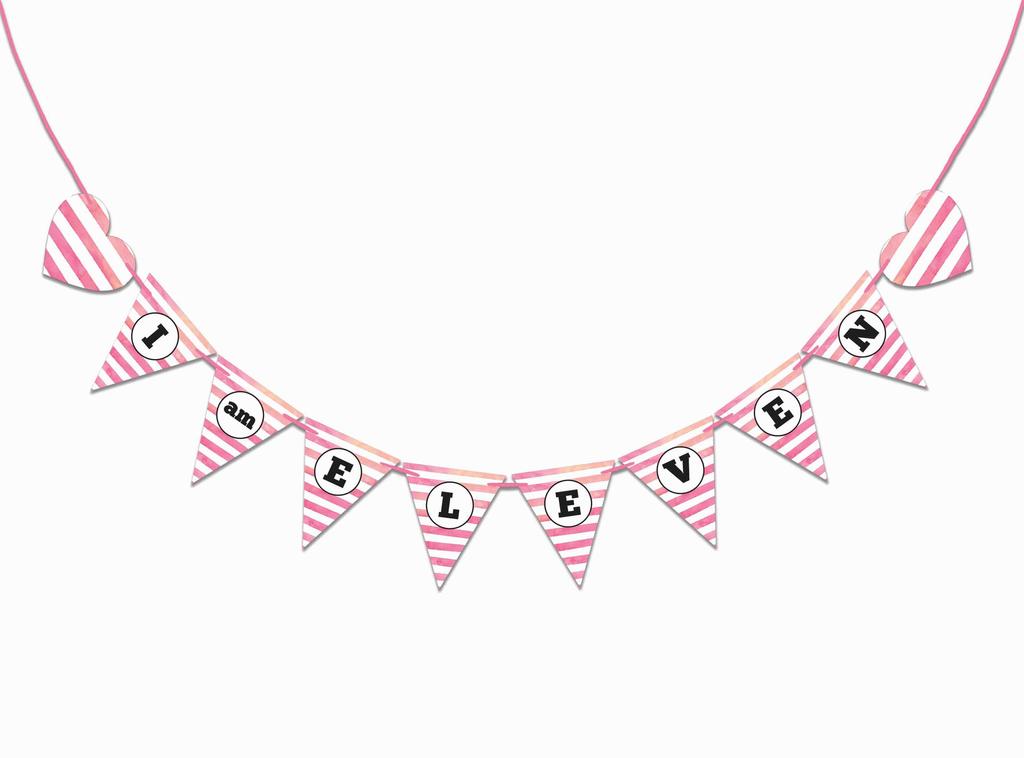 Inkdotpot Birthday Party Decorations Happy Birthday Party Garland Baby Girls Polka Dot Pennant Banner