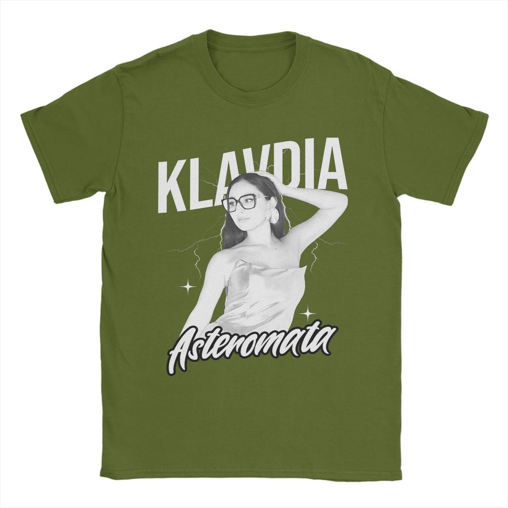 Klavdia Asteromata Eurovisions Greece 2025 Tee Shirt for Men Women Graphic Printed T Shirts Song Contest Cotton Clothes