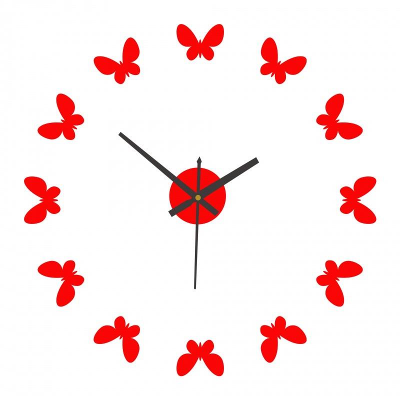 

Nordic Minimalist, Creative and Personalized Butterfly Wall Clock, Acrylic Wall Clock, No Need for Drilling, Bedroom Clock, Decorative Wall Clock luminous