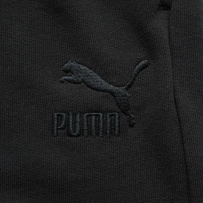 Puma Loose Fit Drawstring Solid Color Casual Shorts Women Shorts Black 626875-01