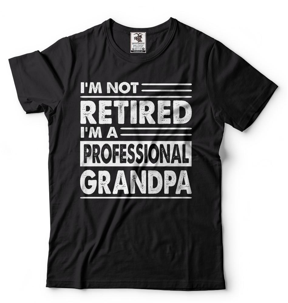 Retired Grandpa shirt Grandfather retirement tee shirt Funny shirt for grandpa T XL