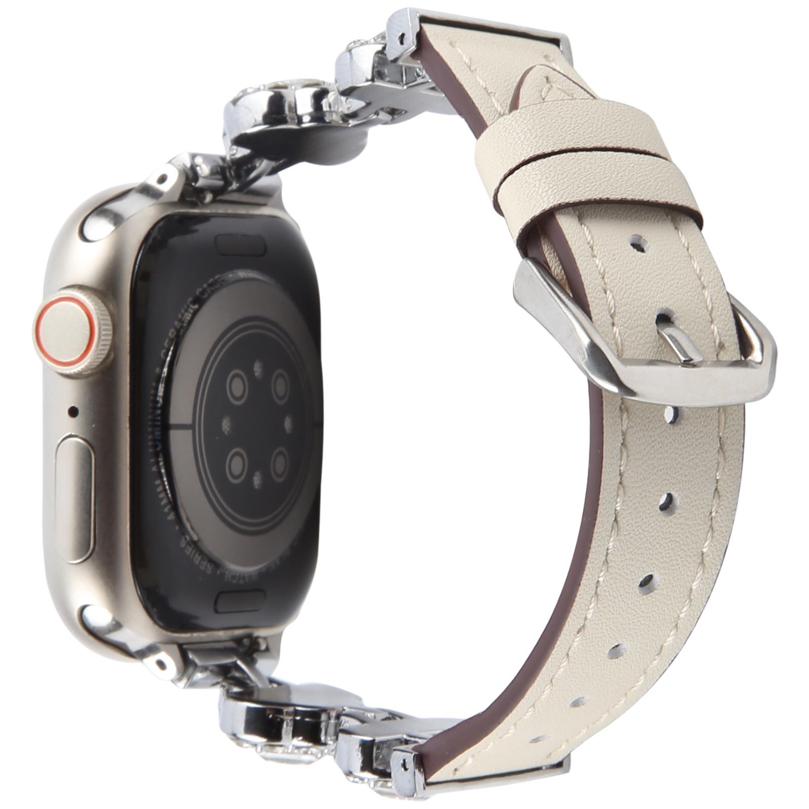 

Ремешок для Apple Watch Series 11 10 42 мм / 9 8 7 41 мм / SE3 SE2 SE 6 5 4 40 мм / 3 2 1 38 мм Ultra Волокнистая кожа Ромбовидный ремешок B