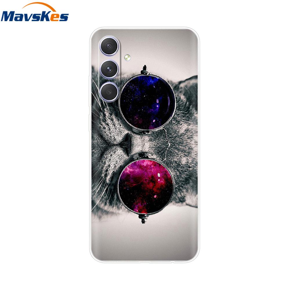 Shockproof Clear Silicone Soft Phone Back Case For Samsung Galaxy A55 5G SM-A556V A 55 Cases Cover Coque Shell Bags Mask Fundas