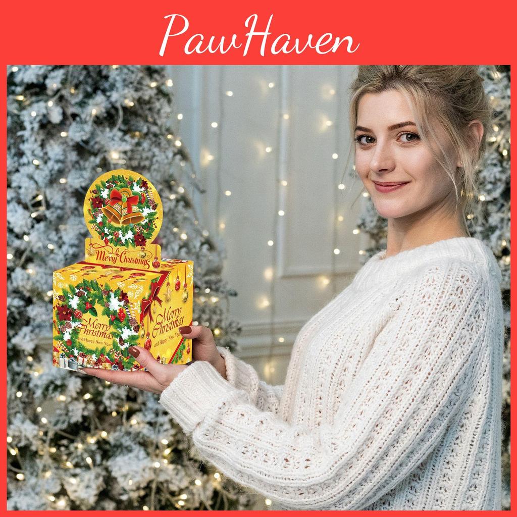 Gift Christmas Party Box With Bell Theme And Cash Enclosure Celebrations For