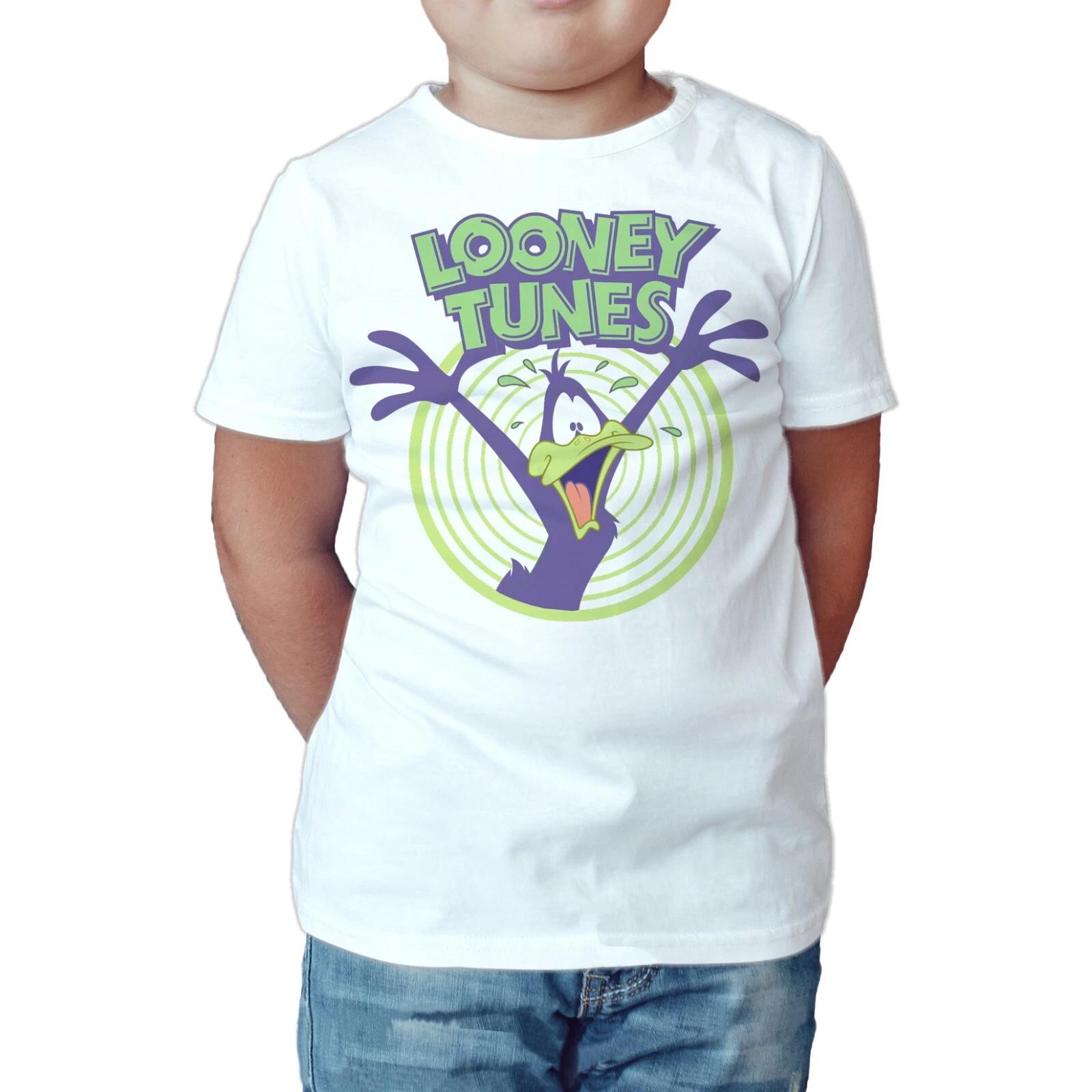 Looney Tunes Daffy Duck Logo Crazy Official Kids T-Shirt 130