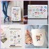 100 New Spanish Inspirational Graffiti Stickers Decorate Guitar Notebook Suitcase DIY Waterproof