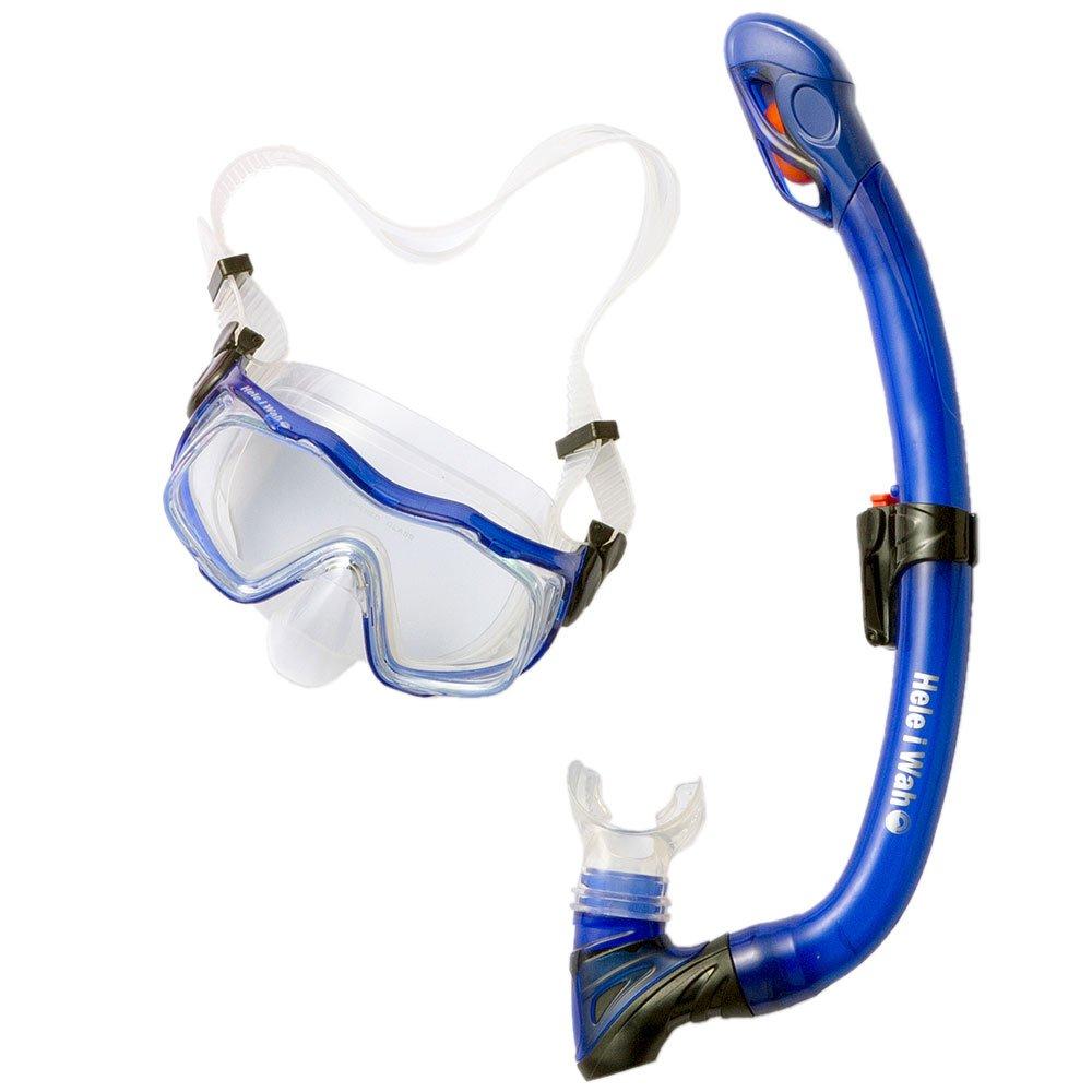 

Детский набор для снорклинга Hele i Waho (Возраст 4-9 лет) со 100% сухой трубкой, набор из 2 предметов [kalama + jr-kokuajr] CBBL