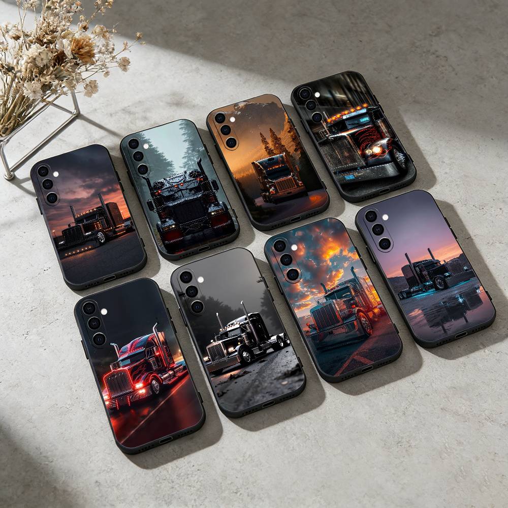 Cool H-Heavy Truck Car Phone Case For Samsung GalaxyA13,21s,22,31,32,52,53,71,72,73,Soft Black Cover
