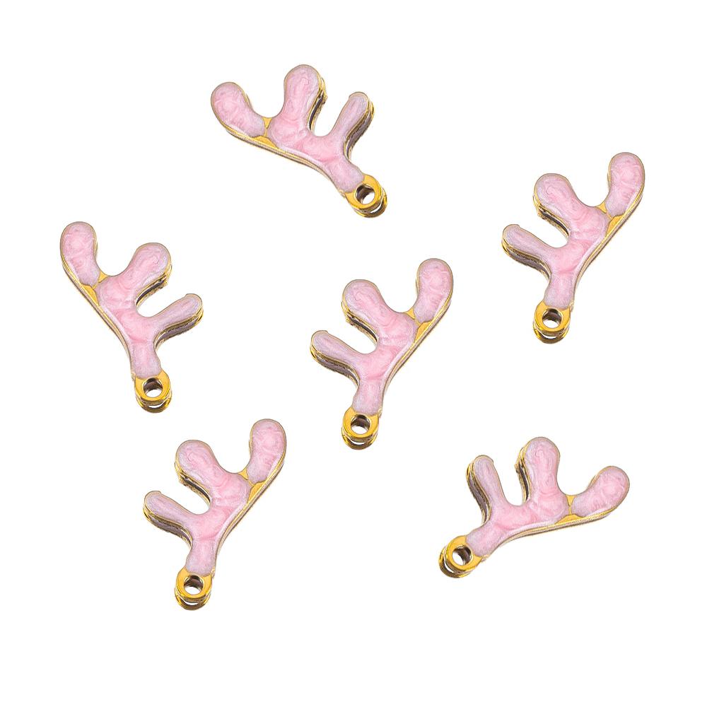 10pcs New Stainless Steel Colorful Marine Coral Starfish Fish Seaweed Charm Necklace Earring Pendant Base for DIY Jewelry Making